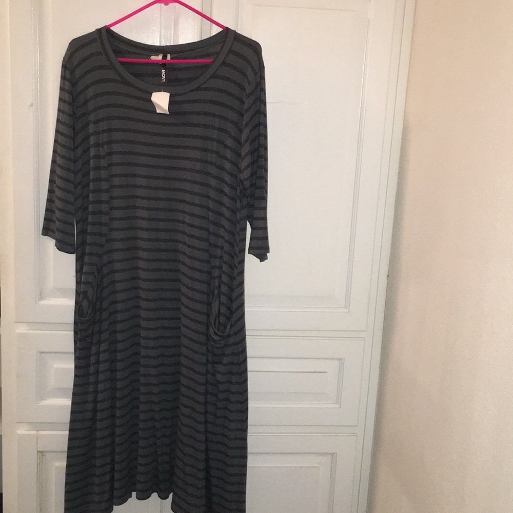 past the knee dress